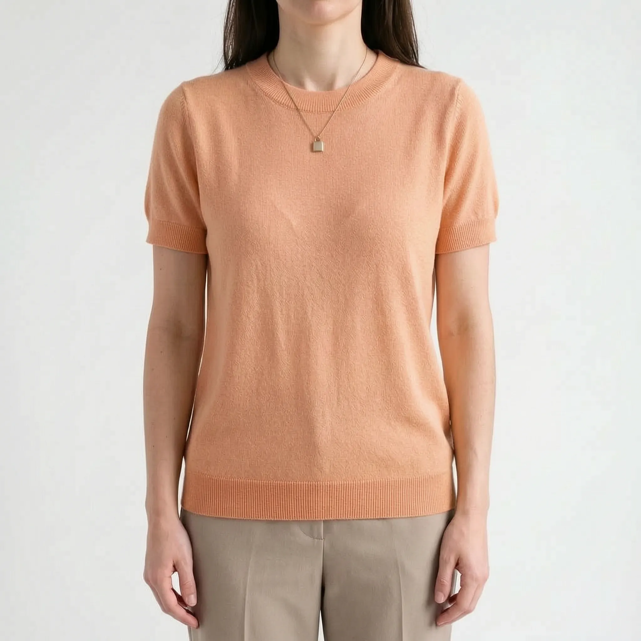 BreezeTop  - Maglione A Maniche Corte Estivo Look Casual Quotidiano
