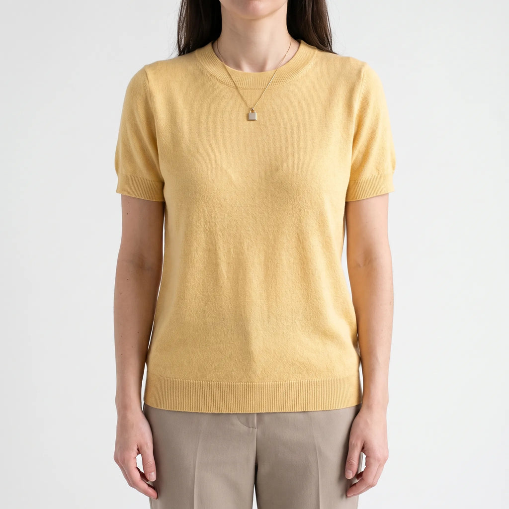 BreezeTop  - Maglione A Maniche Corte Estivo Look Casual Quotidiano