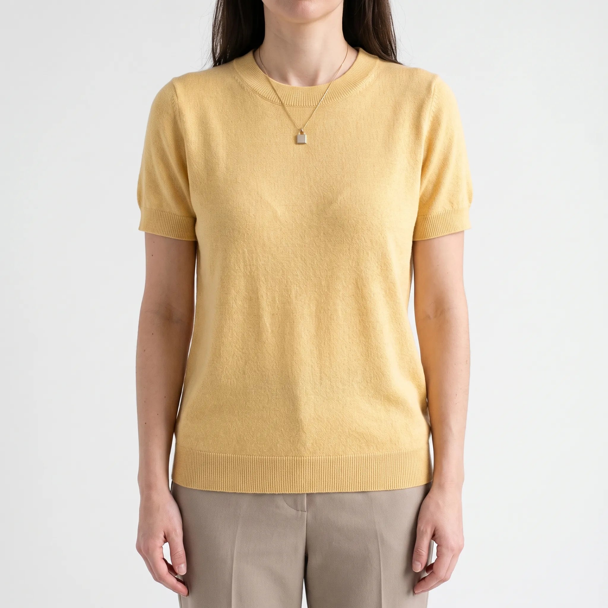 BreezeTop  - Maglione A Maniche Corte Estivo Look Casual Quotidiano