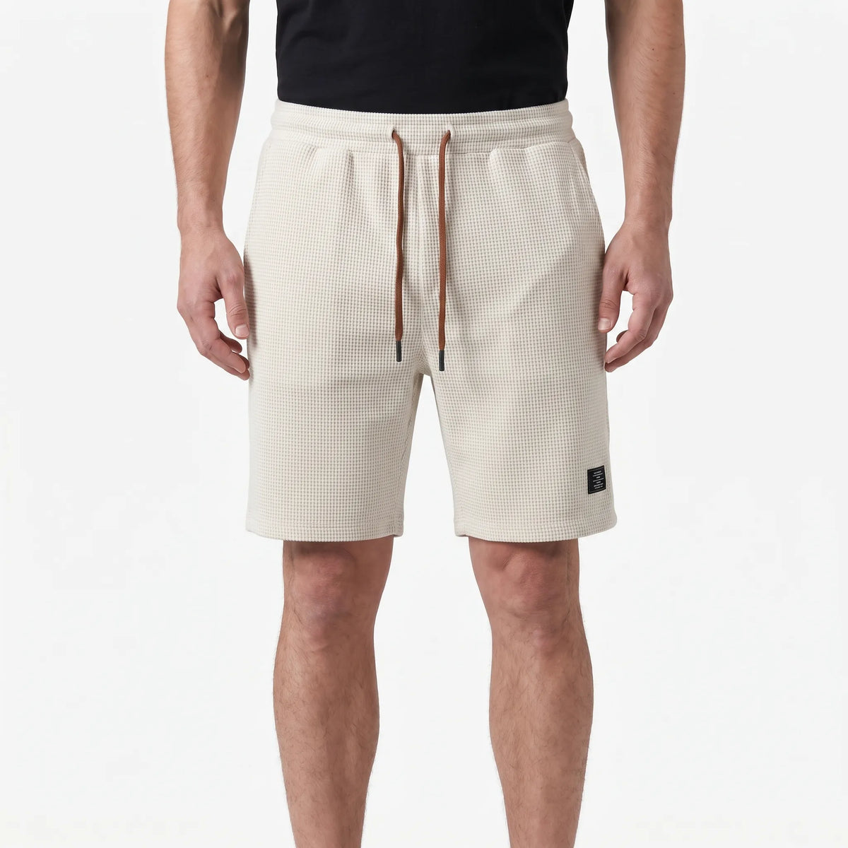 BreezeWeave  - Textured Waffle-Knit Men's Shorts Warm Weather Outings