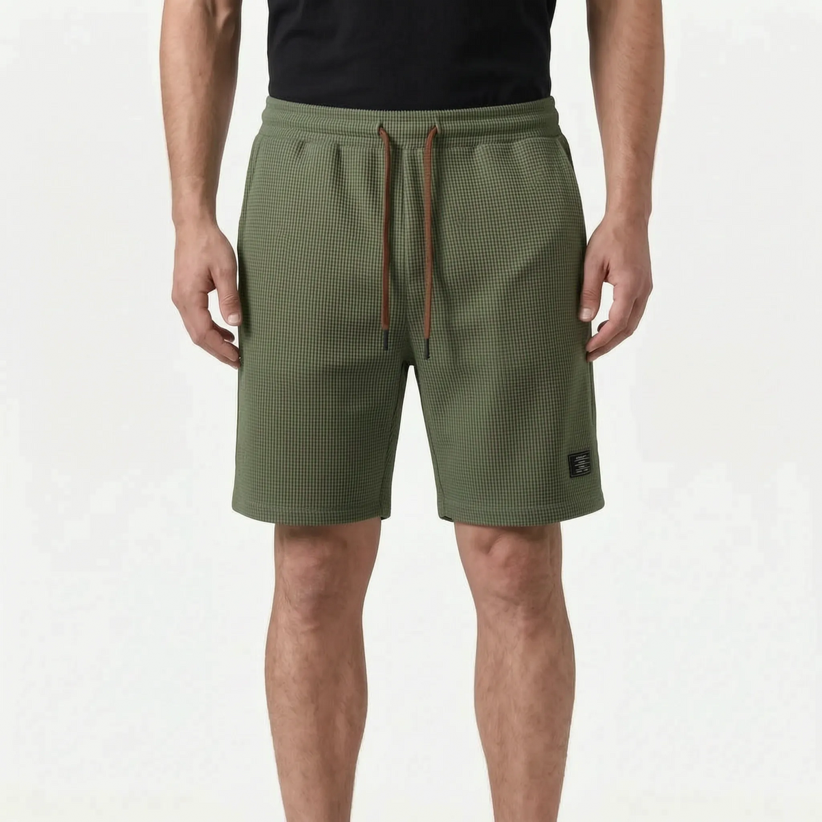 BreezeWeave  - Textured Waffle-Knit Men's Shorts Warm Weather Outings