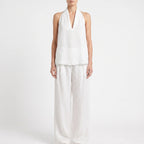 Breezly  - Flowing White Two Piece Set Warm Weather Styling