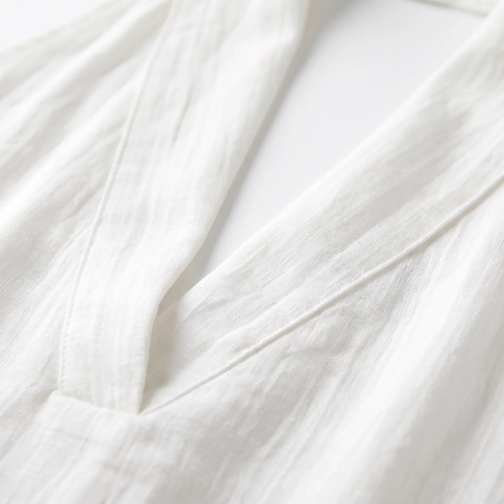 Breezly  - Flowing White Two Piece Set Warm Weather Styling