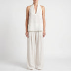 Breezly  - Flowing White Two Piece Set Warm Weather Styling