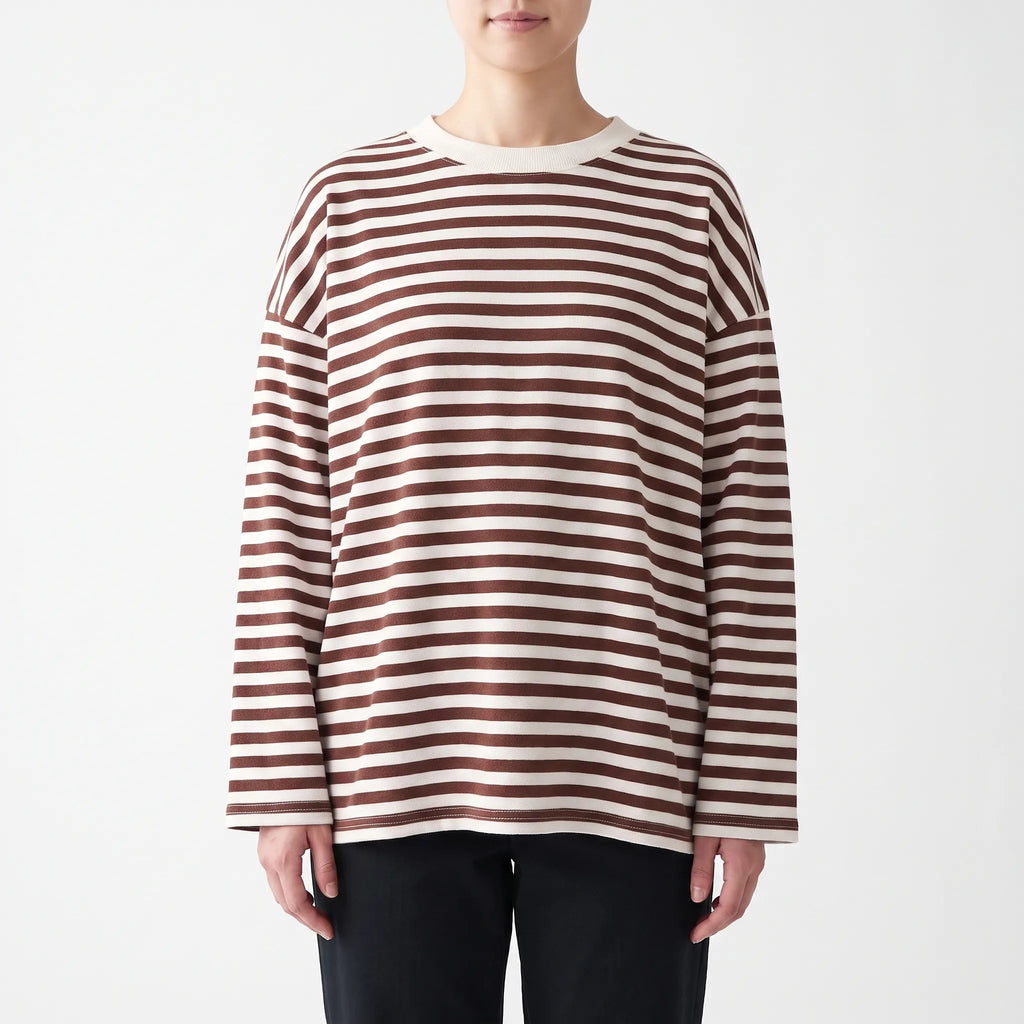 BretonTop  - Striped Long Sleeve Top Casual Layering