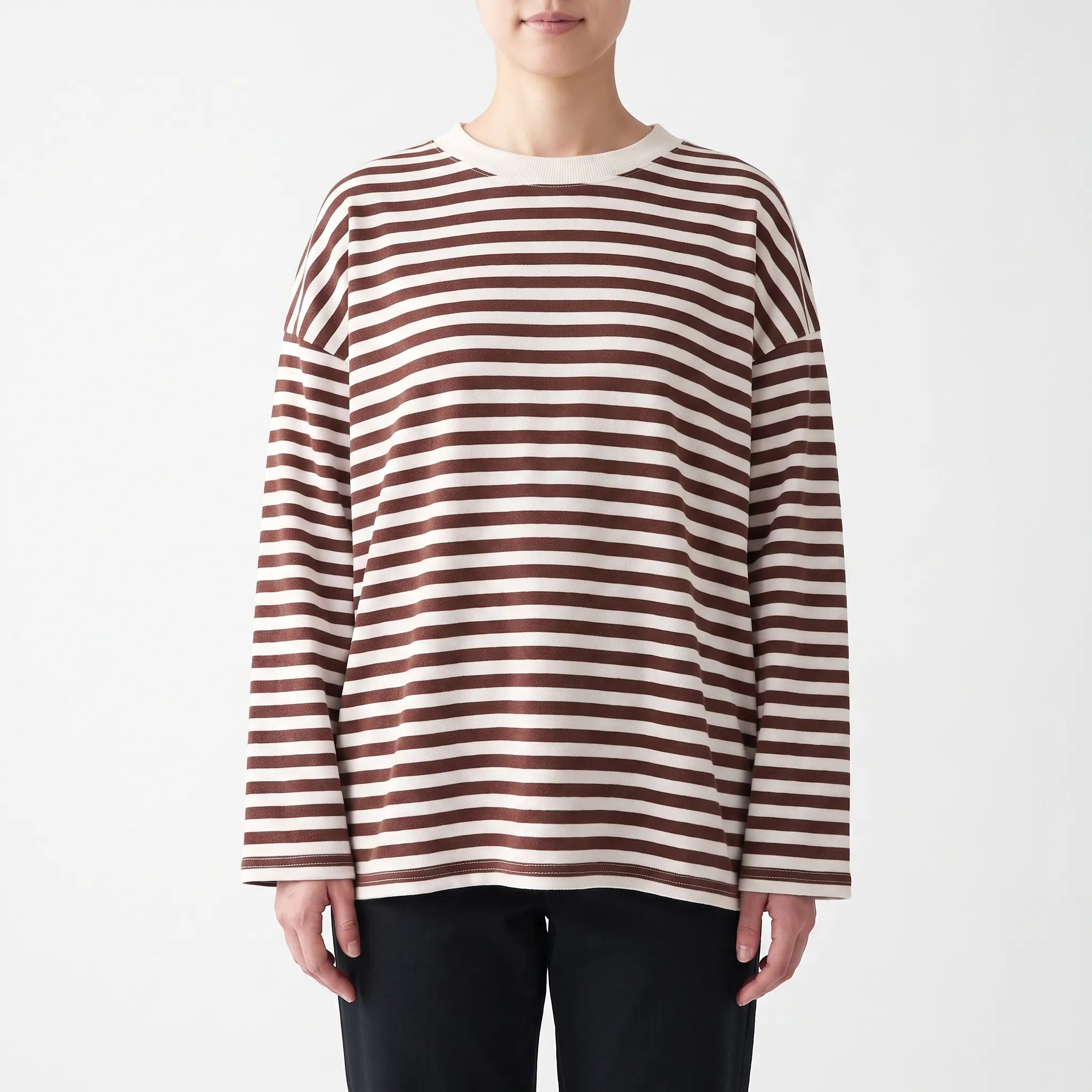 BretonTop  - Striped Long Sleeve Top Casual Layering