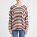 BretonTop  - Striped Long Sleeve Top Casual Layering