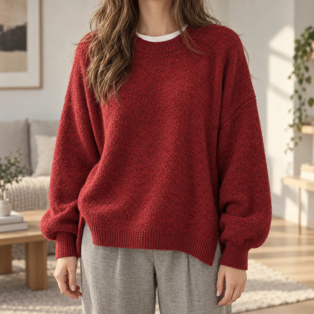 Breydon  - Round Neck Casual Jumper Layering Over T-Shirts