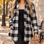 Bryxley  - Ladies Check Shirt Layering Over Tops