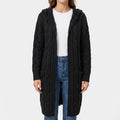 CableKnits  - Cardigan Lungo Lavorato A Trecce Abbigliamento A Strati