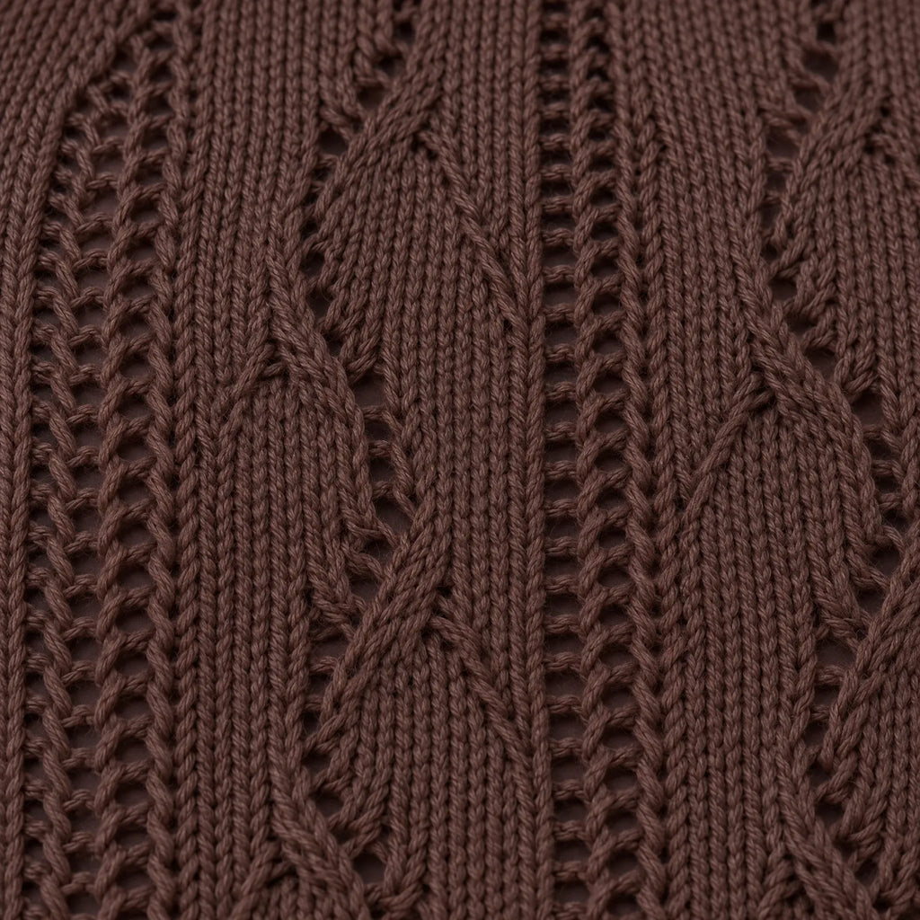 Cabletta  - V-Neck Knitted Vest Layering Over Shirts