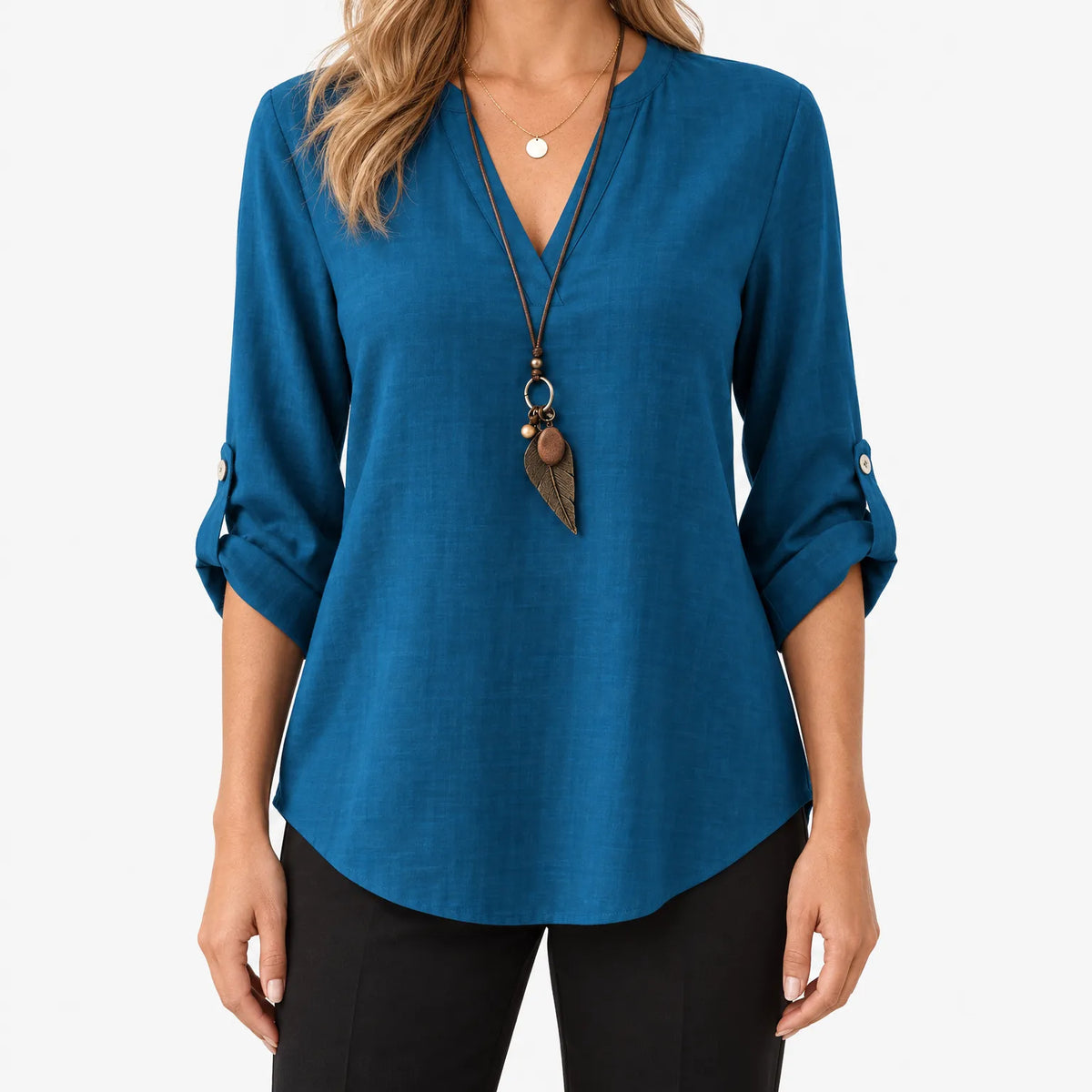 Calida  - V-Neck Casual Women's Shirt Daily Casual Wear