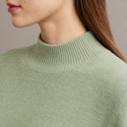 Callum  - Mock Neck Knitted Jumper Layering During Cool Weather