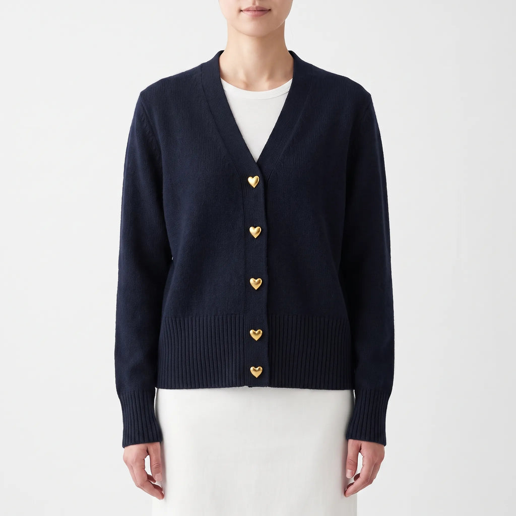 Cardalia  - Fine Knit Cardigan With Ribbed Trims Layering Over Dresses