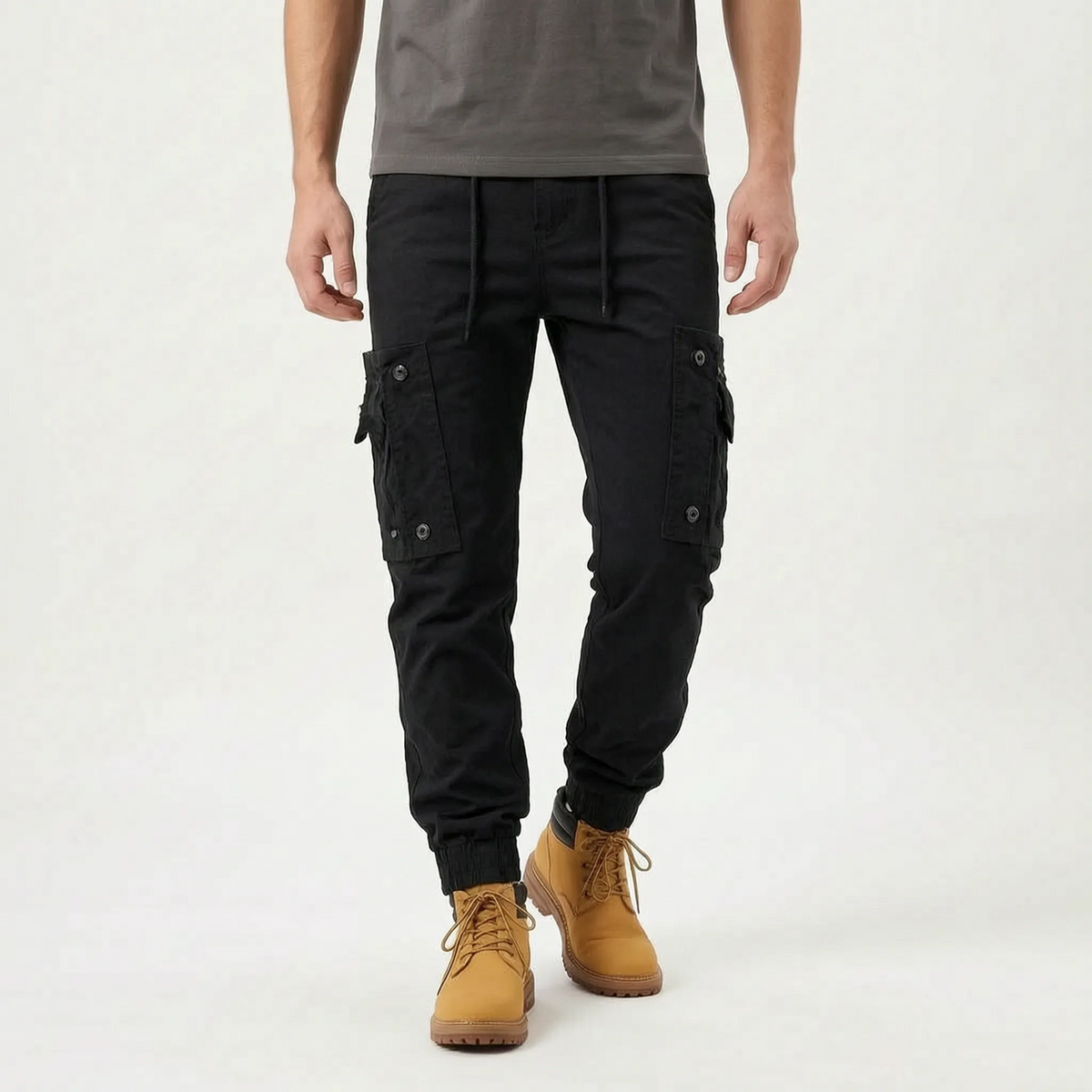 Cargion  - Men's Slim Fit Cargo Trousers Casual Daily Wear