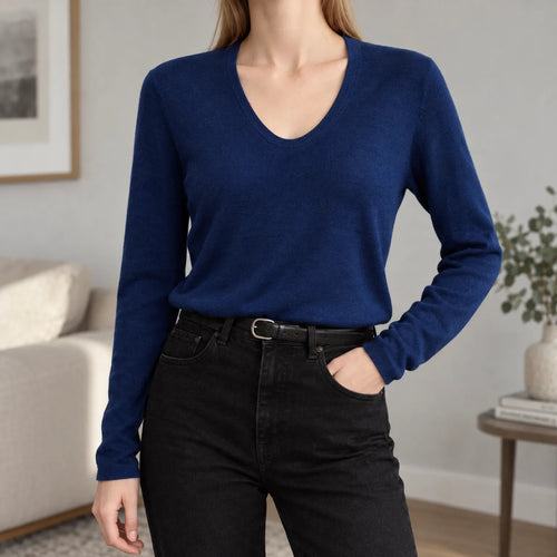 Cerulian  - Slim-Fit Knitted Jumper Layering Over Basics