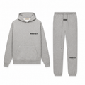 Men's grey hooded sweatshirt and jogger trouser set