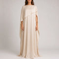 Cielis  - Draped Cape Maxi Dress Wedding Guest Outfits