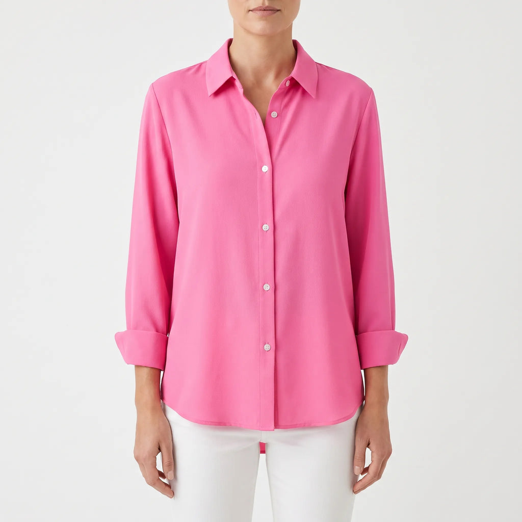 CodaBlouse  - Long Sleeve Button Up Blouse Office Wear