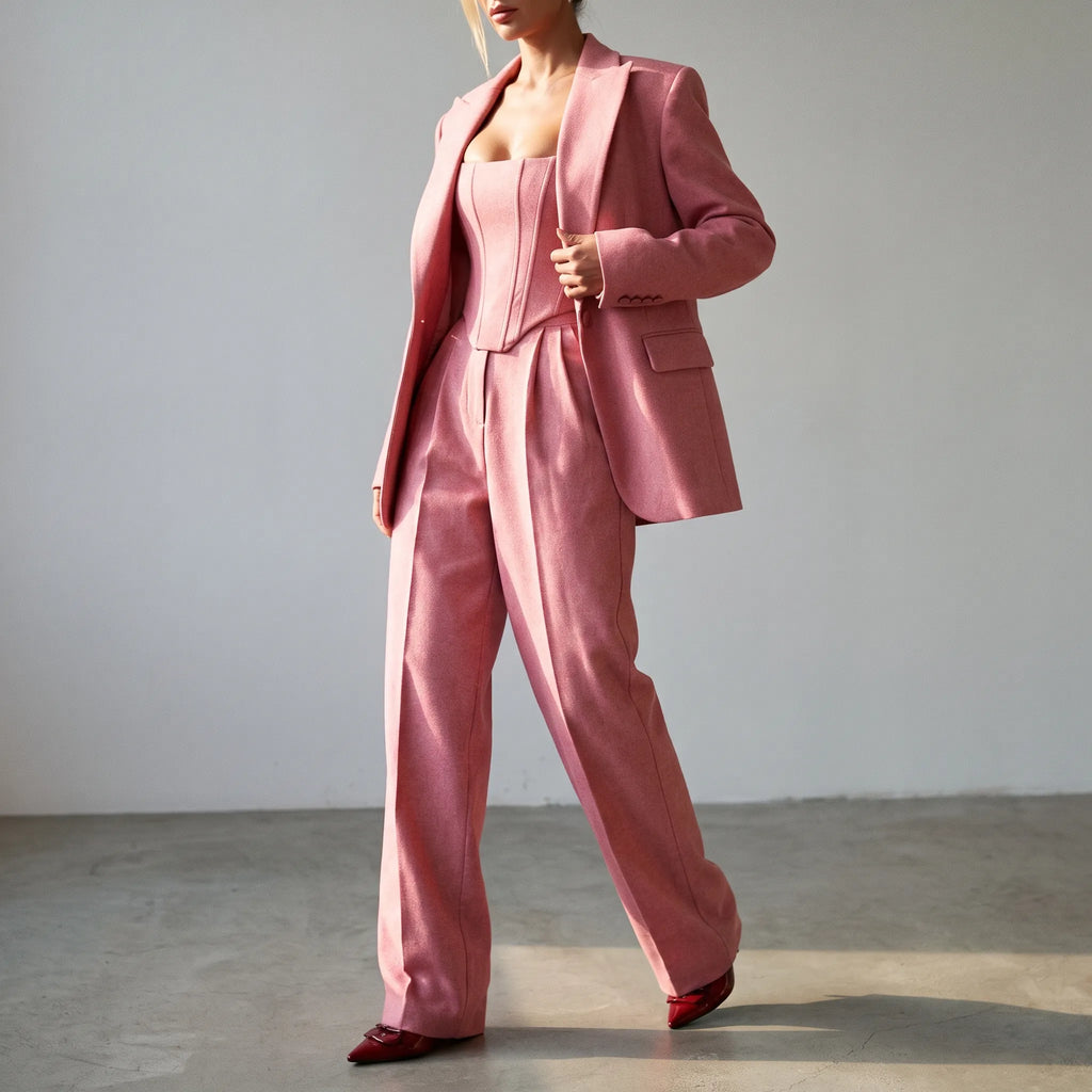 Coordis  - Herringbone Three-Piece Trouser Suit Formal Events