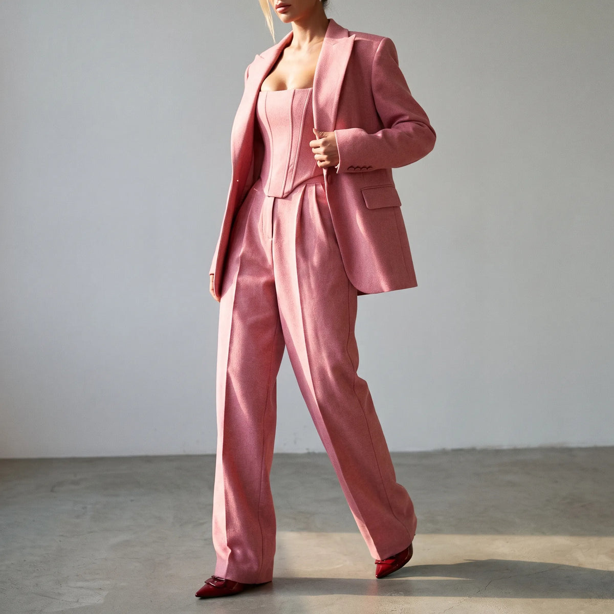 Coordis  - Herringbone Three-Piece Trouser Suit Formal Events