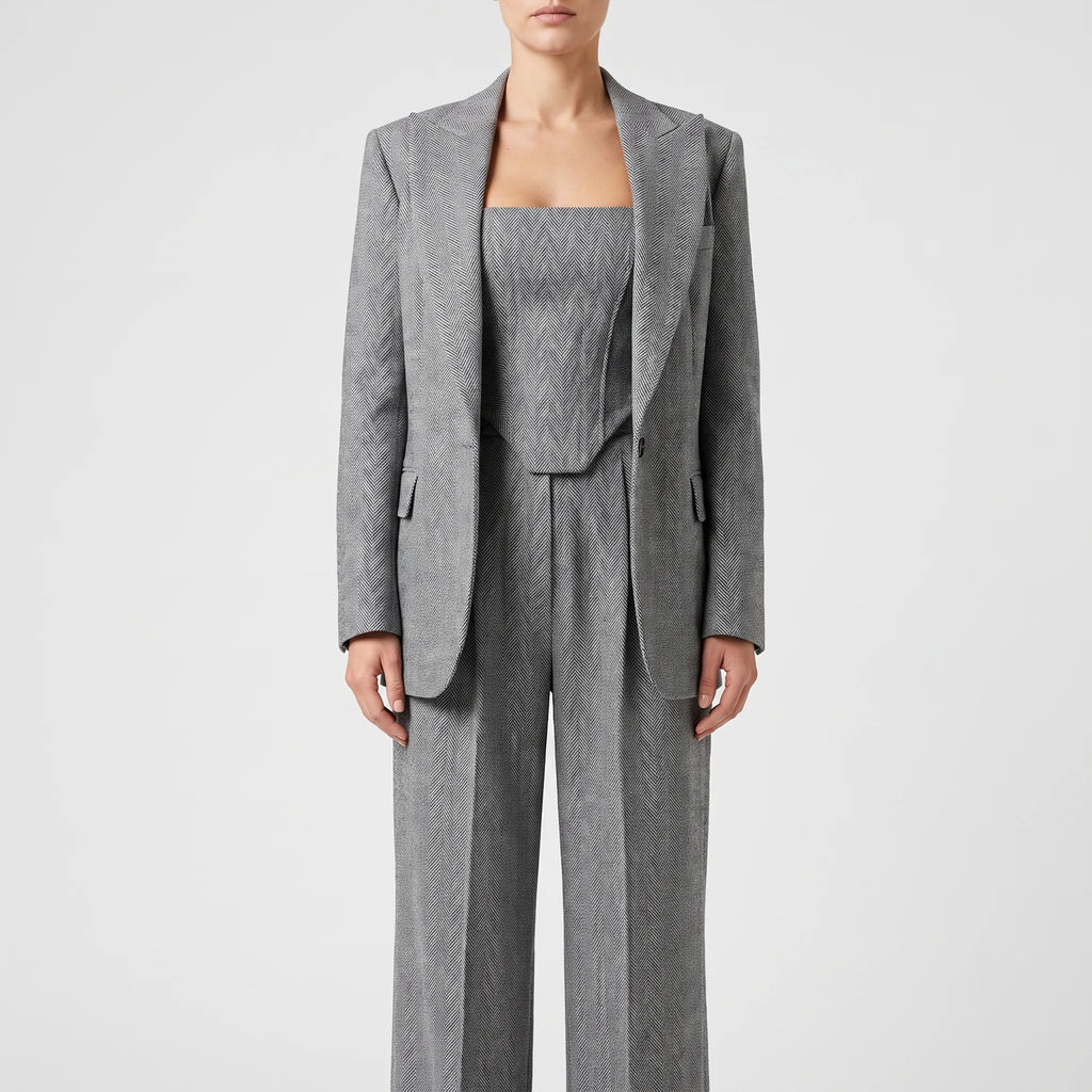 Coordis  - Herringbone Three-Piece Trouser Suit Formal Events