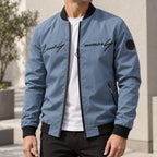 Corvis  - Casual Embroidered Bomber Jacket Layering For Transitional Weather