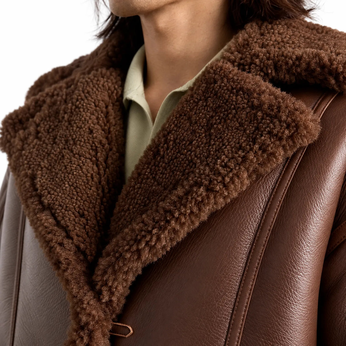 Cumbrian  - Long Sheepskin Coat Cold Weather Styling