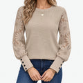 Daflyn  - Floral Sleeve Long Sleeve Top Everyday Casual Wear