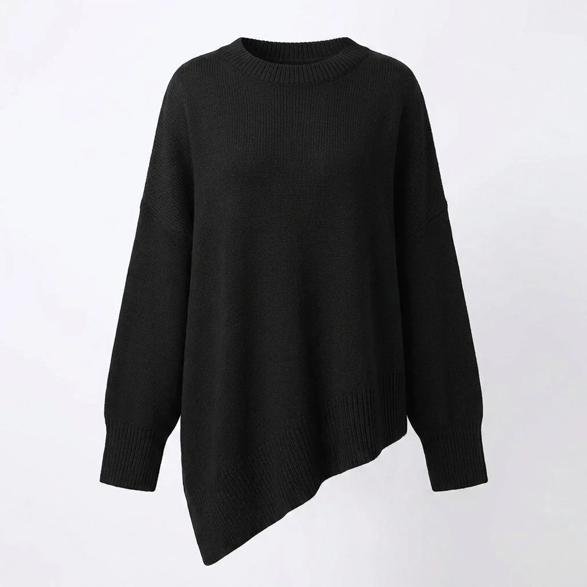 DrapeKnit  - Oversized Asymmetrical Knitted Jumper Casual Days
