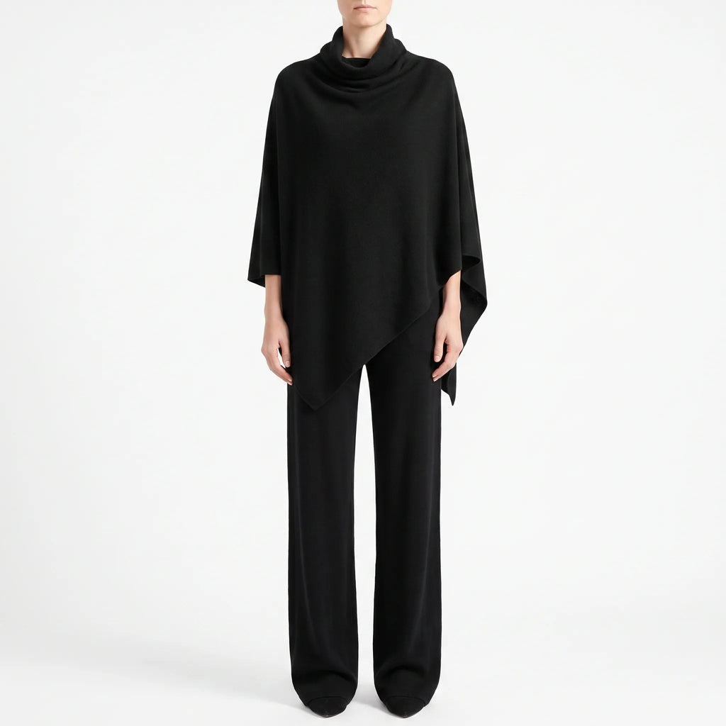 Drapona  - Draped Two Piece Women Loungewear Set Relaxed Evening Wear