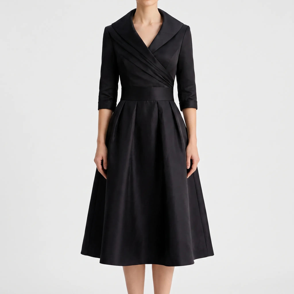 EvoraDress  - A-Line Midi Dress Formal Events