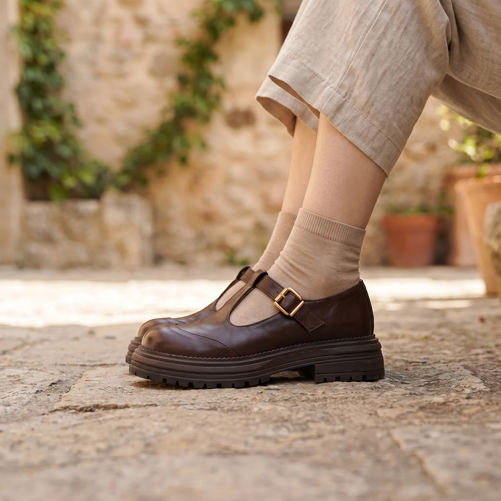 Farissa  - Flat T-Bar Shoes Daily Wear