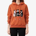 Felinora  - Plush Embroidered Hoodie Casual Outings