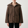 Fendel  - Chunky Two-Tone Womens Cardigan Autumn Layering