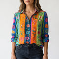 Florisun  - Long Sleeve Floral Blouse Casual Daytime Wear