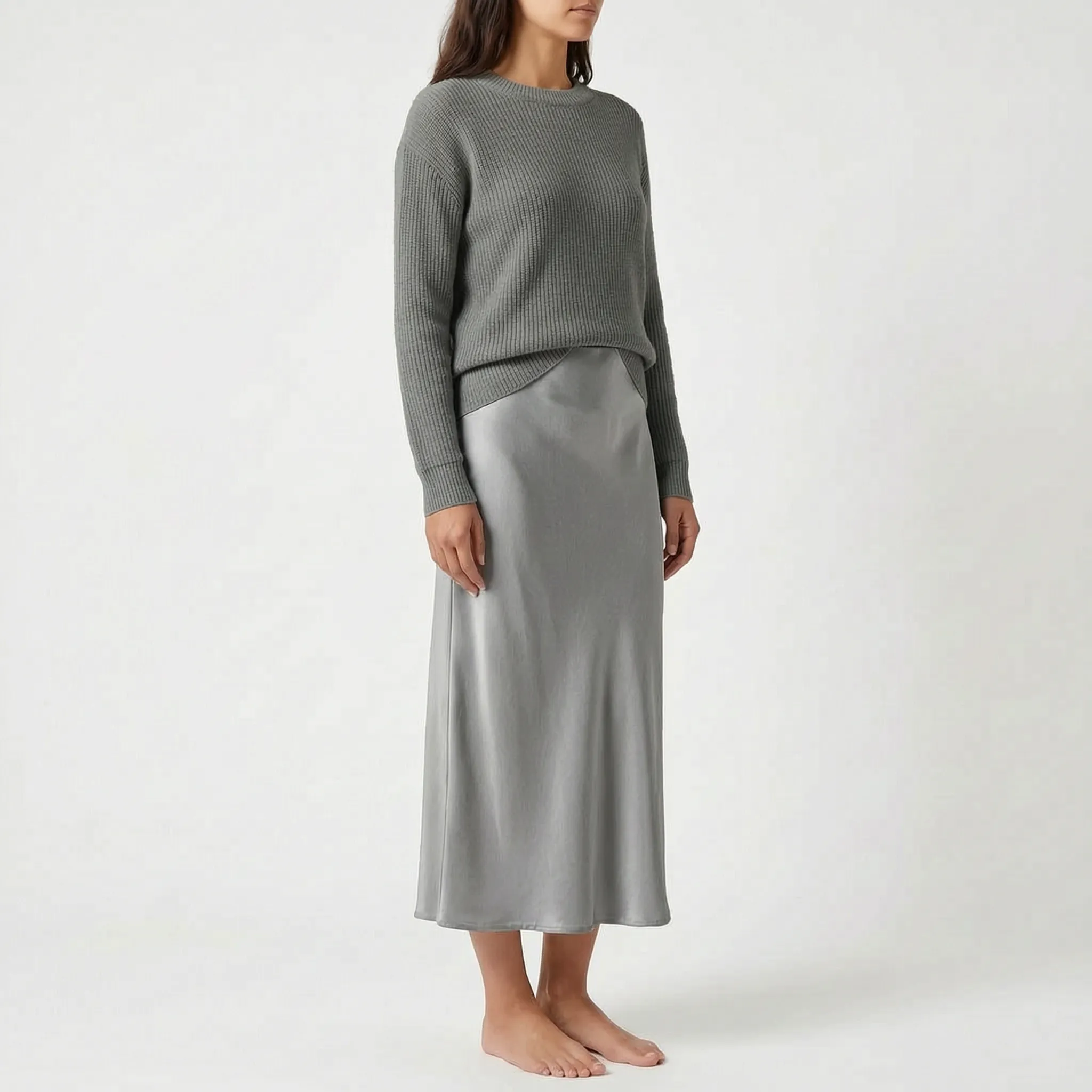 Flowara  - Long-Sleeve V-Neck Co Ord Set Evening Social Events