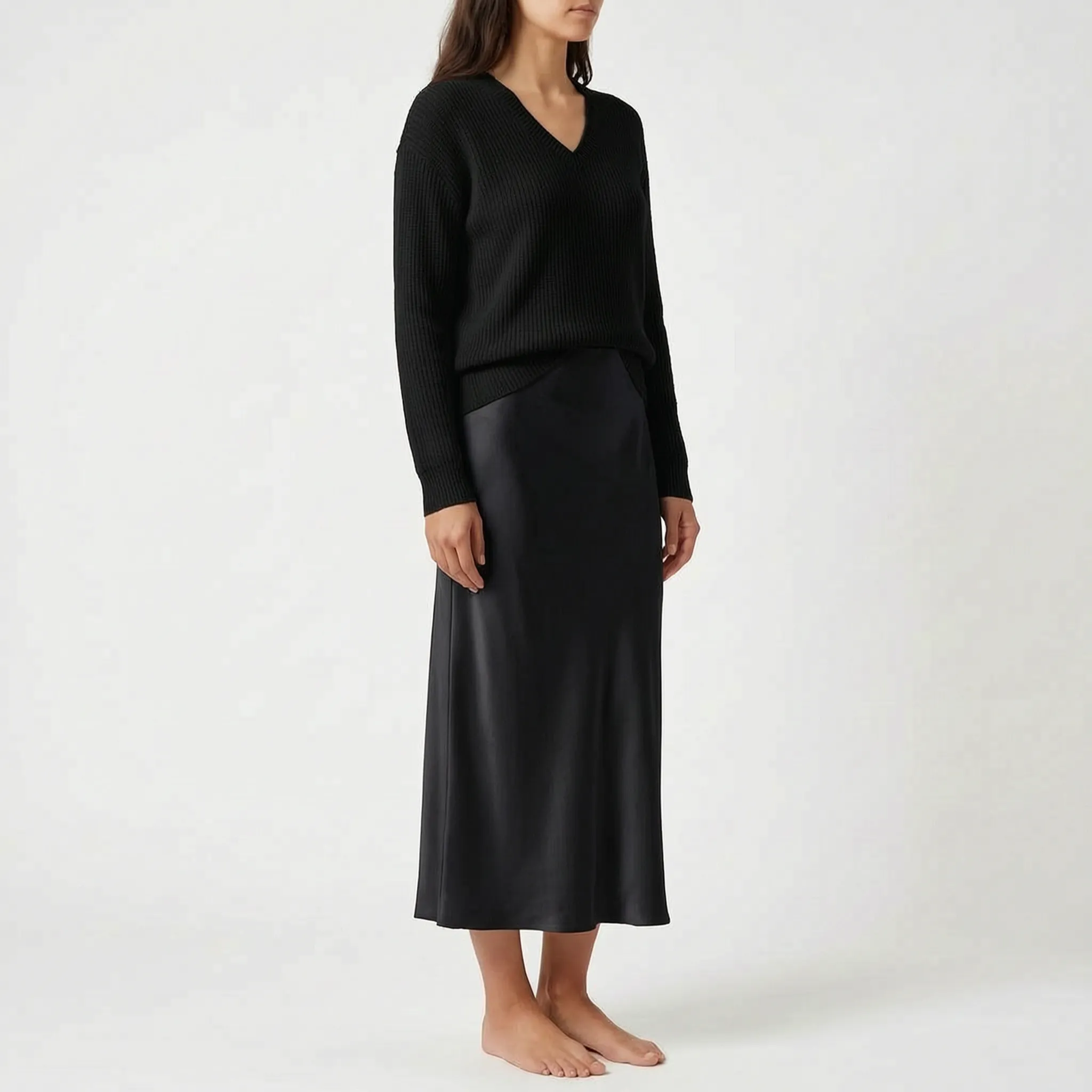 Flowara  - Long-Sleeve V-Neck Co Ord Set Evening Social Events