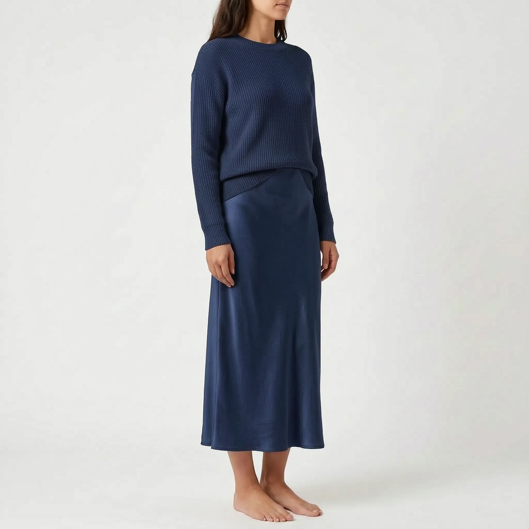 Flowara  - Long-Sleeve V-Neck Co Ord Set Evening Social Events