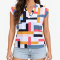 Geometra  - Geometric Print Top Casual Daytime Wear