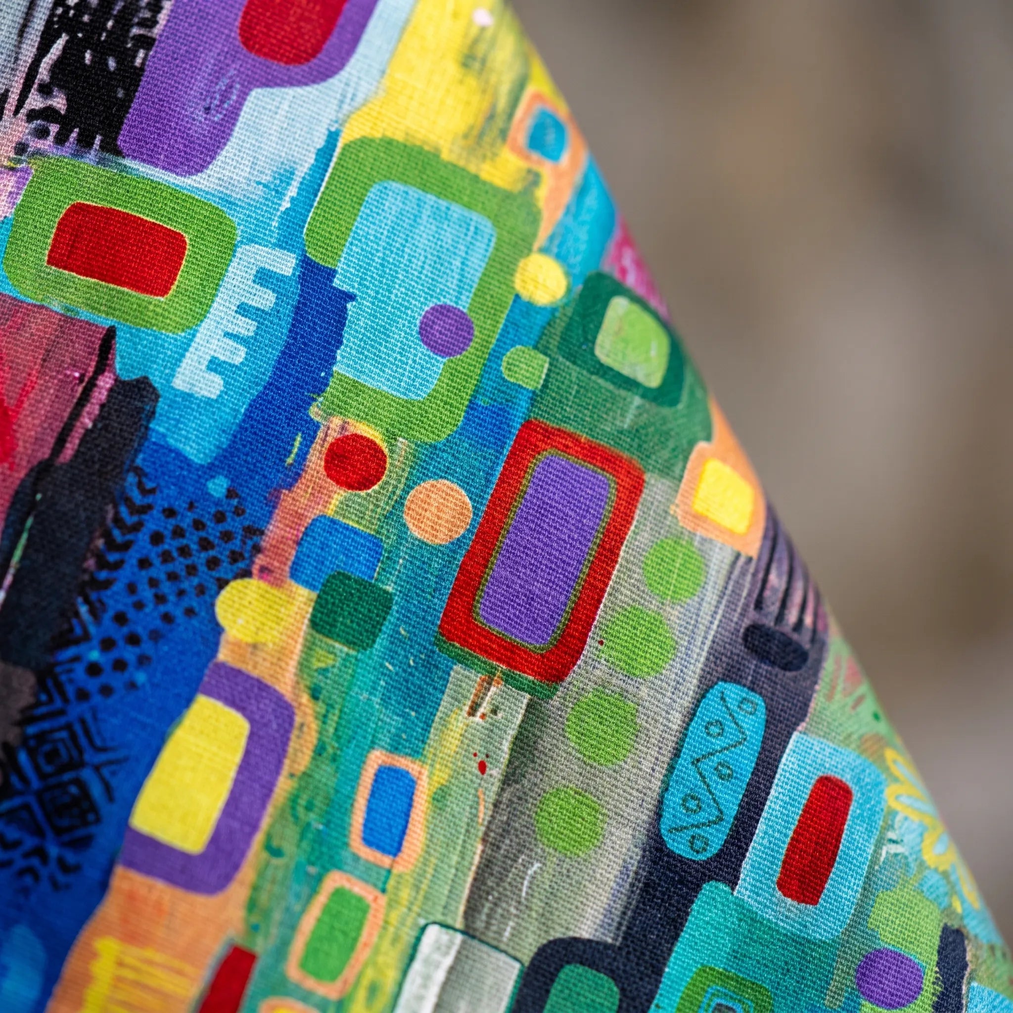 Geomira  - Multi-Coloured Geometric Patterned Blouse Office Attire