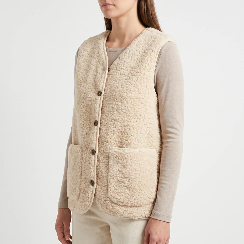 Gilaro  - Relaxed Fit Textured Ladies Layering Gilet Transitional Weather Layering