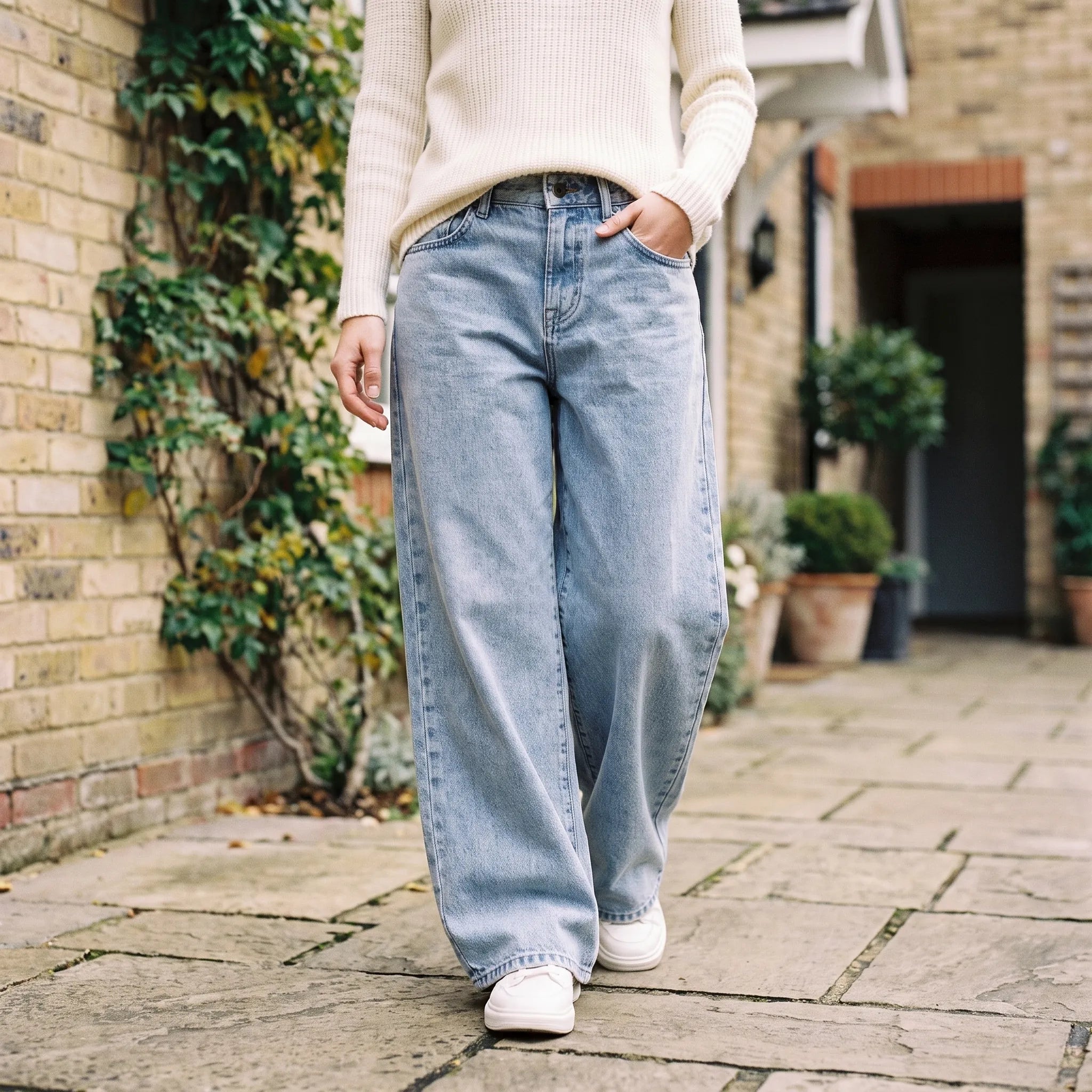 Harlbury  - High Waisted Wide Leg Jeans Daily Wear