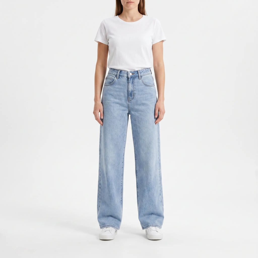 Harlbury  - High Waisted Wide Leg Jeans Daily Wear
