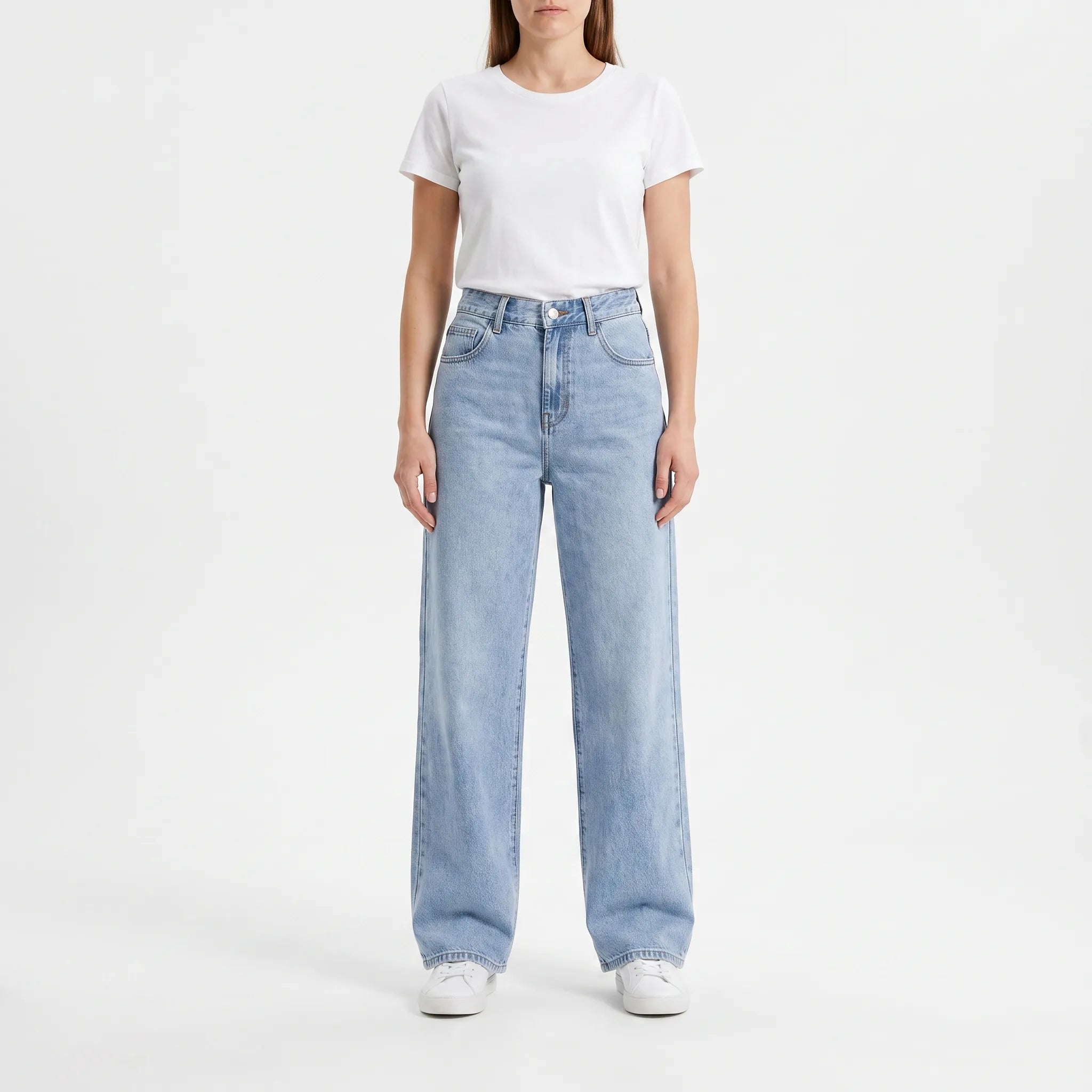 Harlbury  - High Waisted Wide Leg Jeans Daily Wear