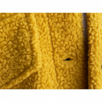 Women's textured sherpa jacket with collar, button front and chest pockets
