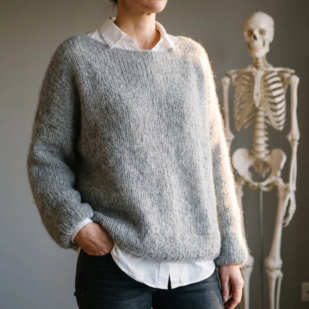 Jozelyn  - Loose Fit Knitted Jumper Layering Over Blouses