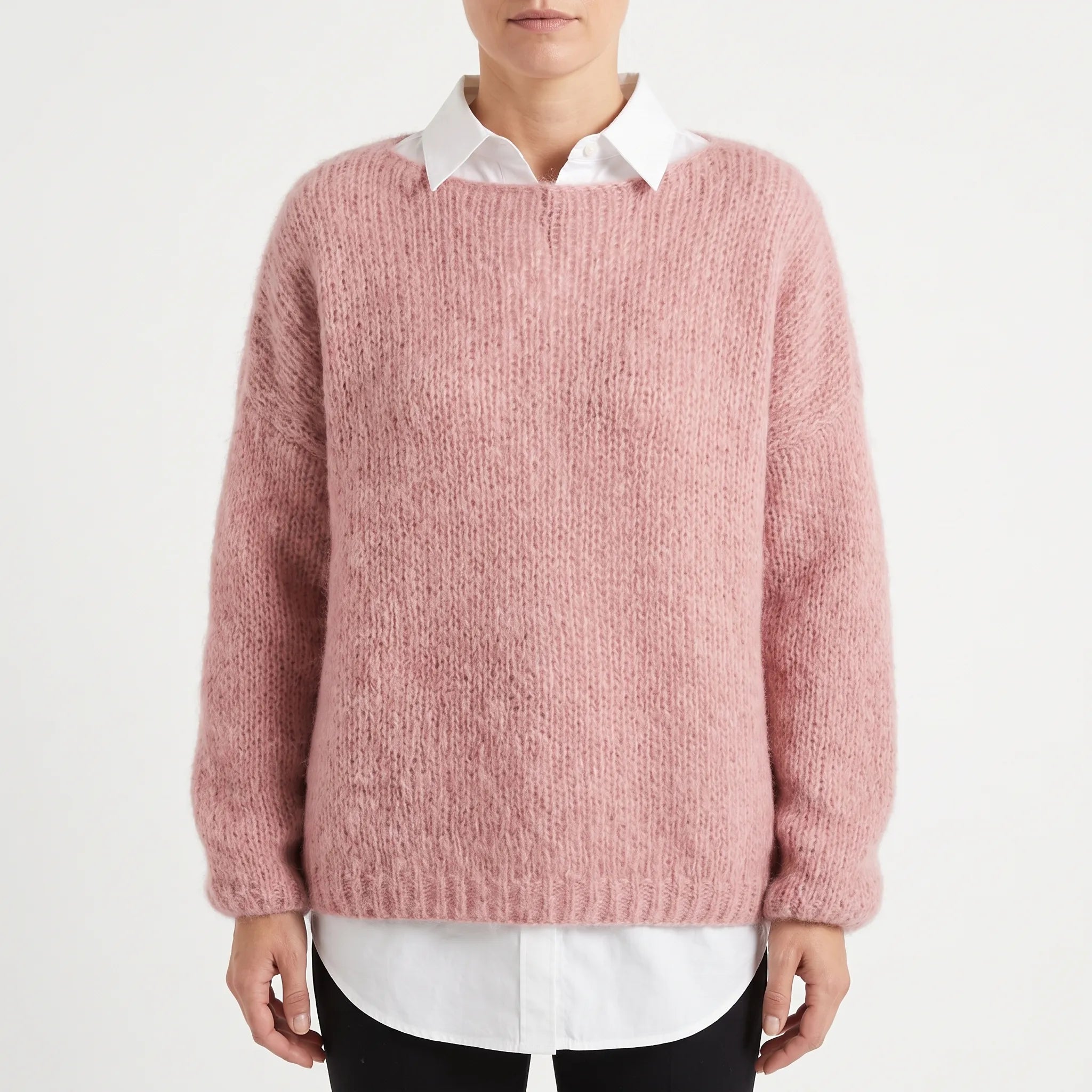 Jozelyn  - Loose Fit Knitted Jumper Layering Over Blouses