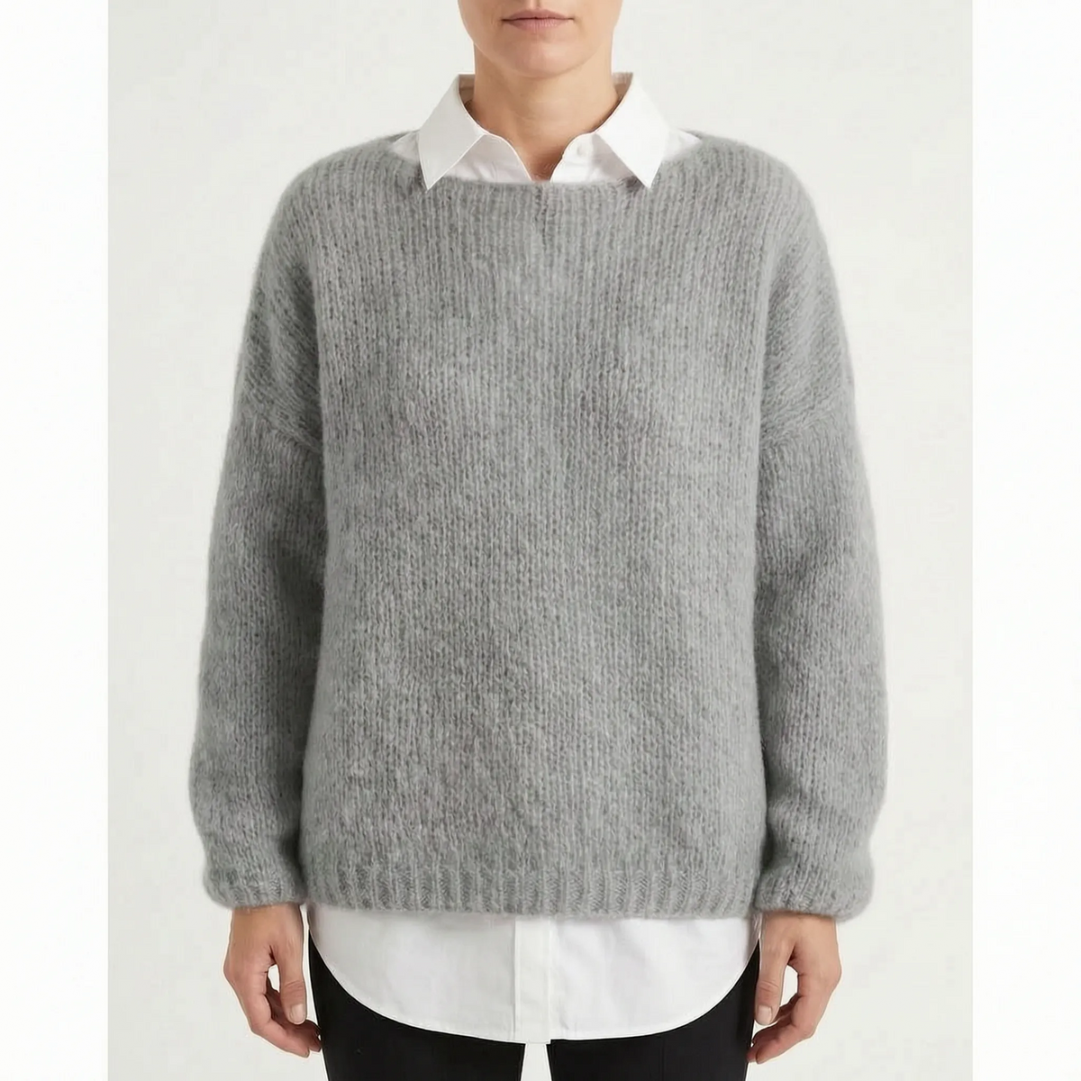 Jozelyn  - Loose Fit Knitted Jumper Layering Over Blouses