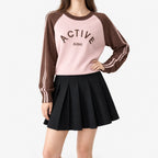 Kinsbrook  - Contrast Raglan Sleeve Jumper Casual Layering